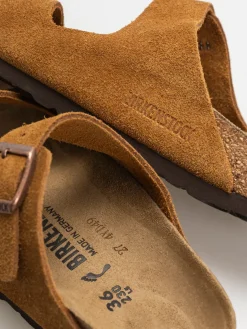 Birkenstock Flip-flops Arizona Suede Leather Narrow Wmn