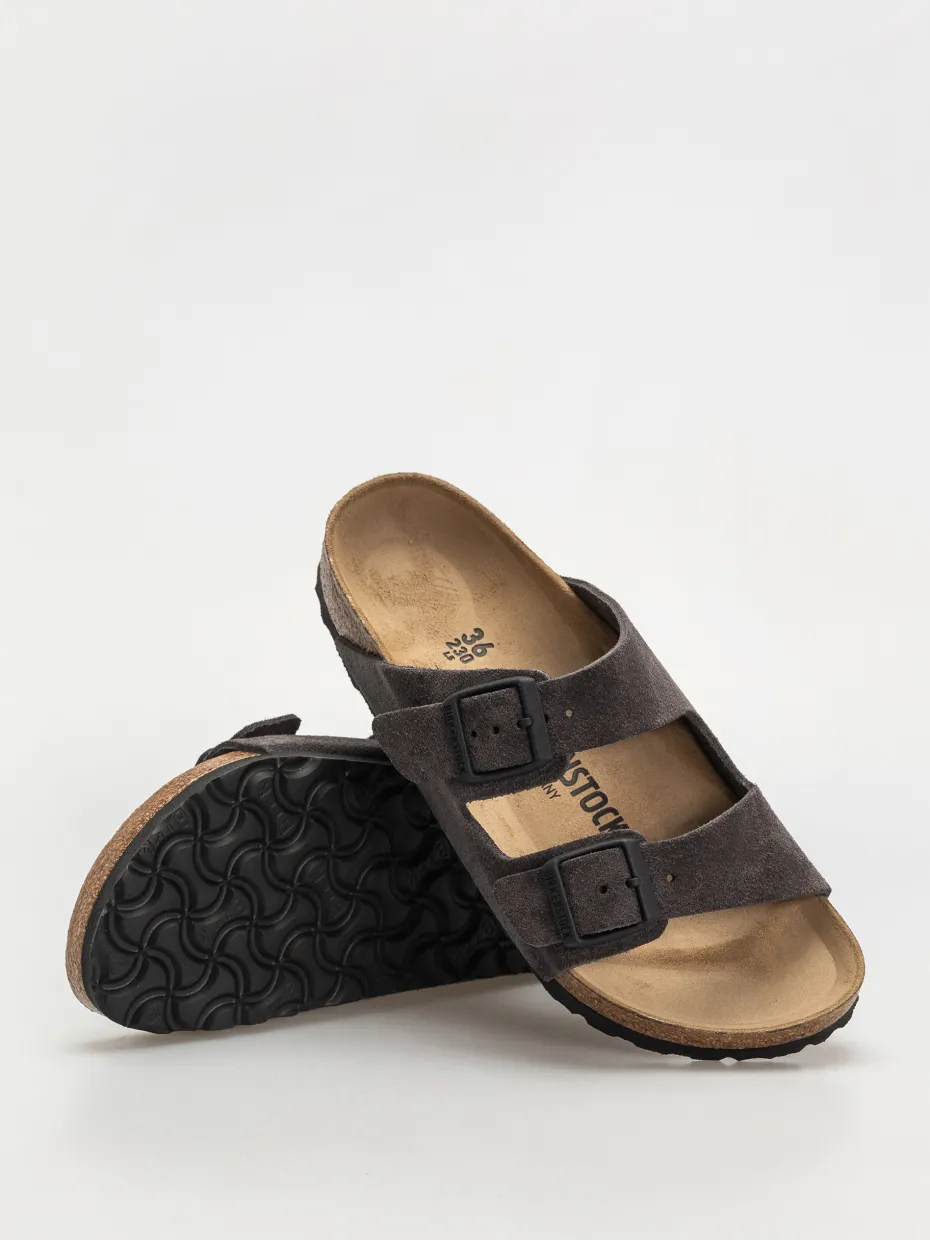 Birkenstock Flip-flops Arizona Suede Leather Narrow Wmn