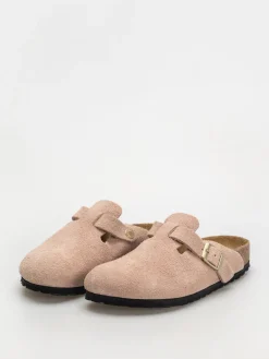 Birkenstock Flip-flops Boston Suede Leather Narrow Wmn