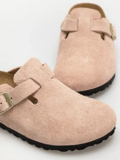 Birkenstock Flip-flops Boston Suede Leather Narrow Wmn
