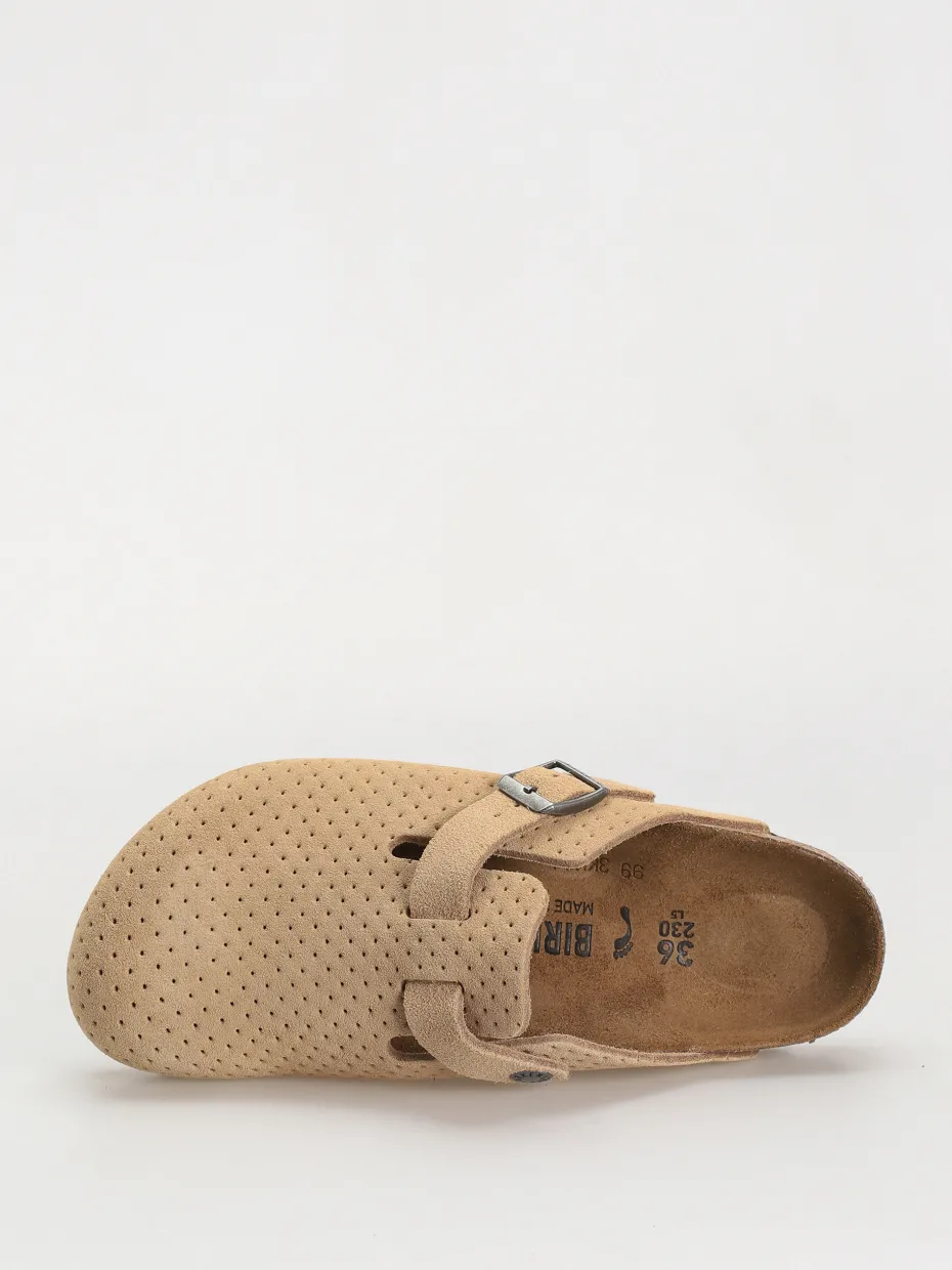 Birkenstock Flip-flops Boston Suede Embossed Narrow Wmn