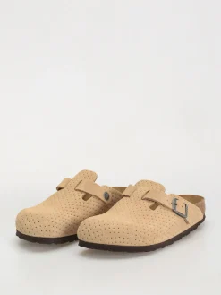 Birkenstock Flip-flops Boston Suede Embossed Narrow Wmn