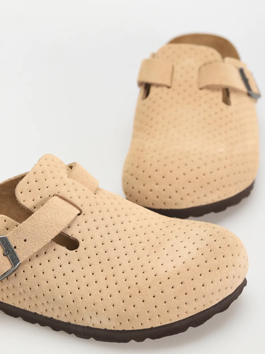 Birkenstock Flip-flops Boston Suede Embossed Narrow Wmn