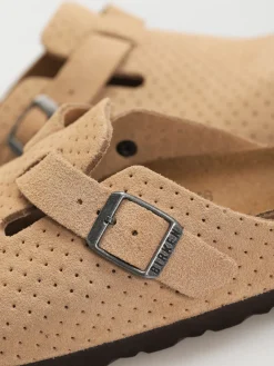 Birkenstock Flip-flops Boston Suede Embossed Narrow Wmn