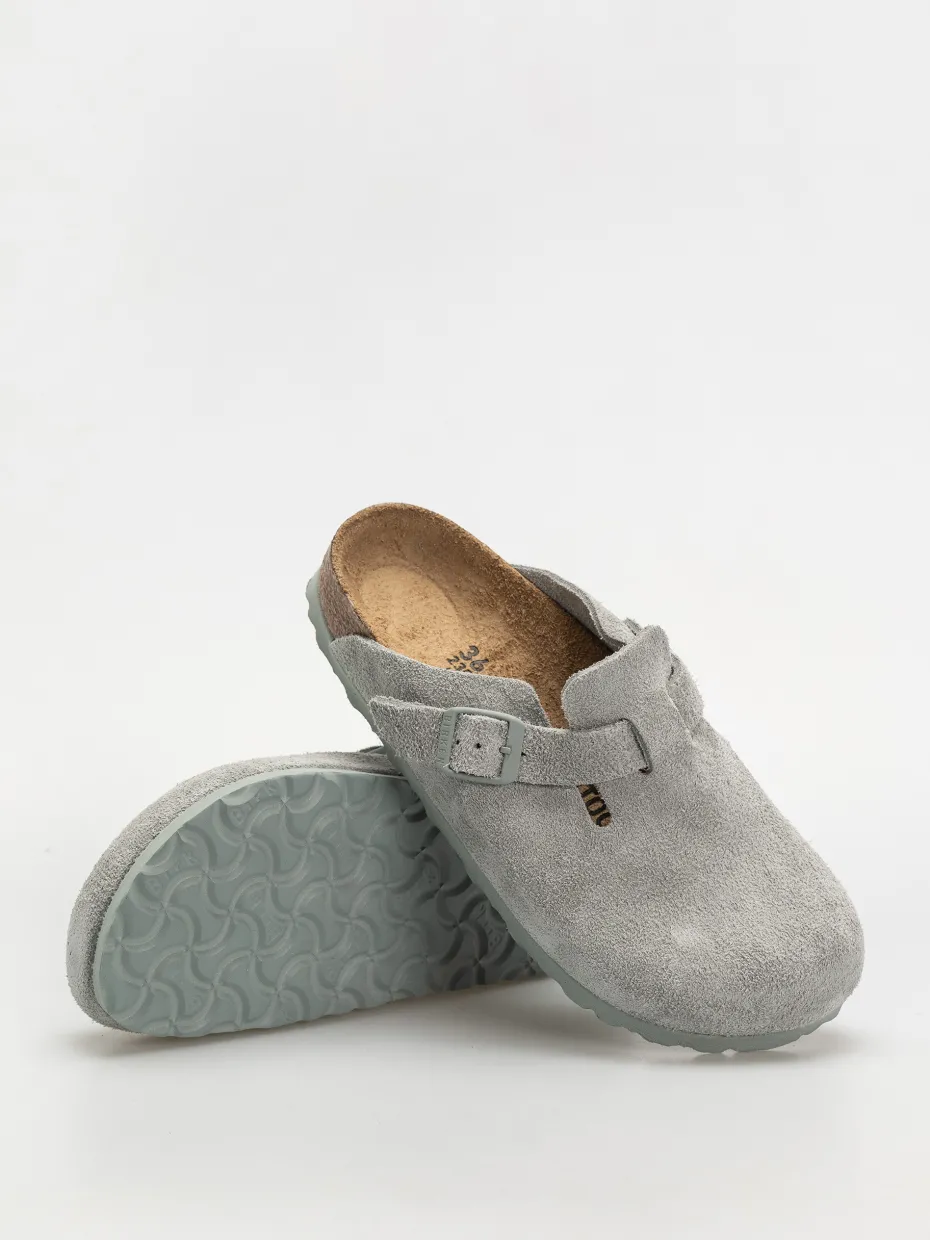 Birkenstock Flip-flops Boston Suede Leather Narrow Wmn