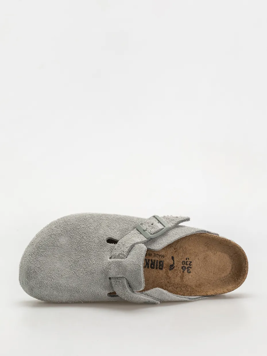 Birkenstock Flip-flops Boston Suede Leather Narrow Wmn