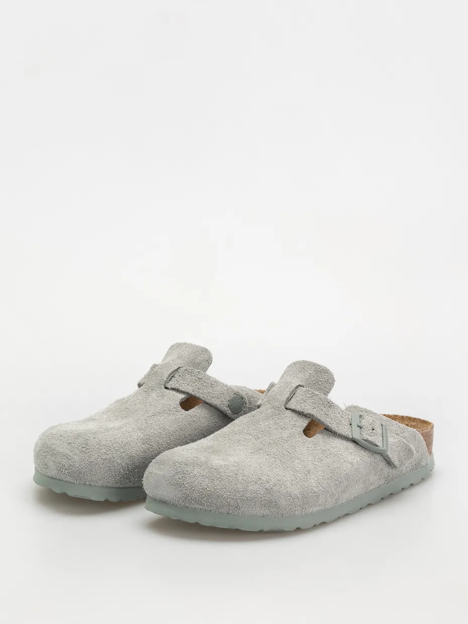 Birkenstock Flip-flops Boston Suede Leather Narrow Wmn