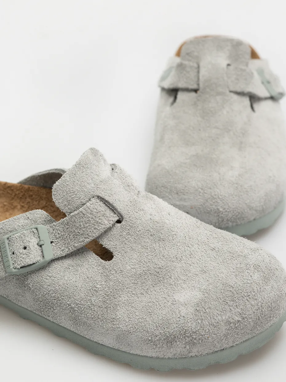 Birkenstock Flip-flops Boston Suede Leather Narrow Wmn