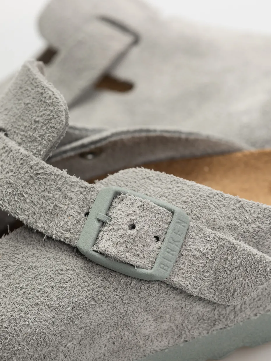 Birkenstock Flip-flops Boston Suede Leather Narrow Wmn