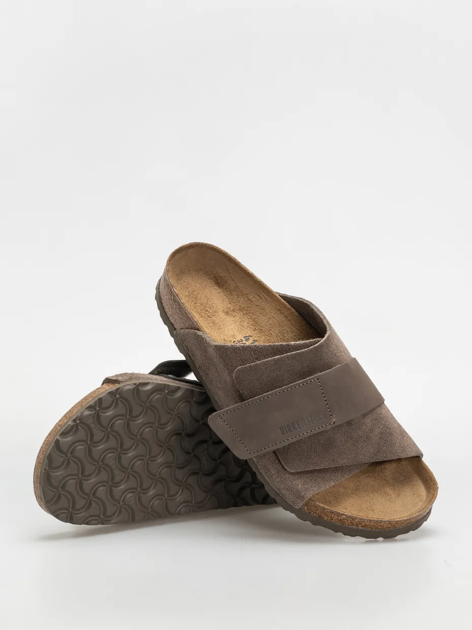Birkenstock Kyoto Nubuck Suede Leather Regular Flip-flops
