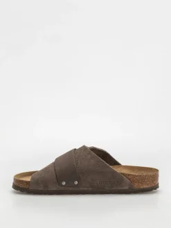 Birkenstock Kyoto Nubuck Suede Leather Regular Flip-flops