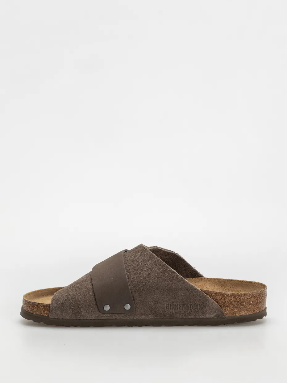 Birkenstock Kyoto Nubuck Suede Leather Regular Flip-flops