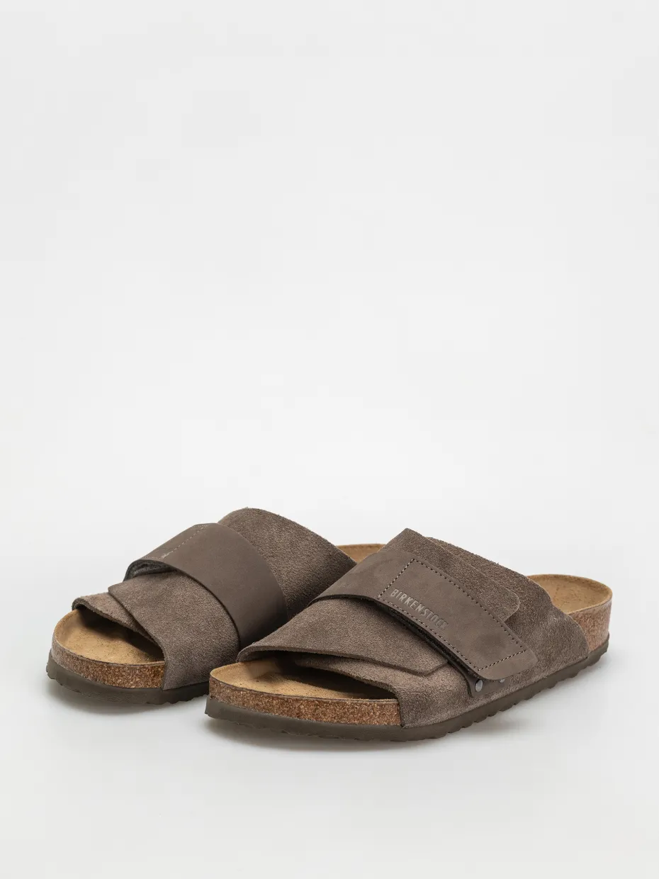 Birkenstock Kyoto Nubuck Suede Leather Regular Flip-flops