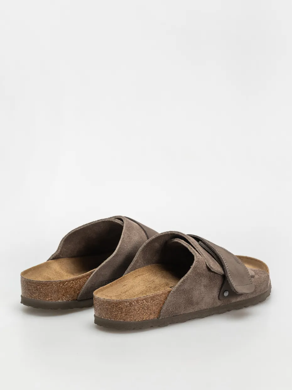 Birkenstock Kyoto Nubuck Suede Leather Regular Flip-flops