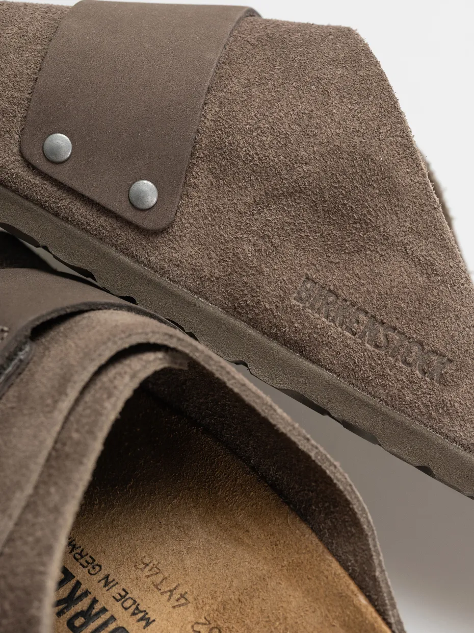 Birkenstock Kyoto Nubuck Suede Leather Regular Flip-flops