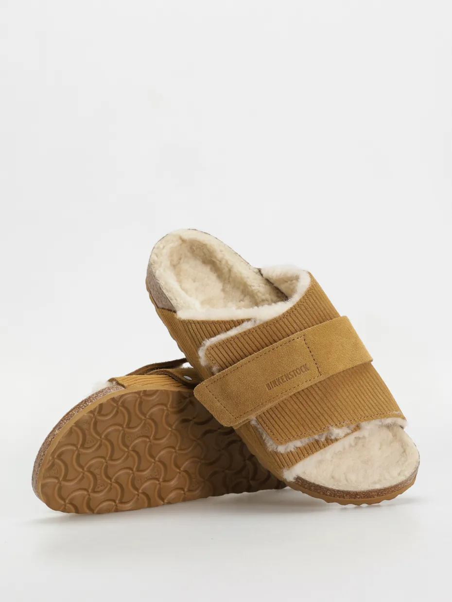Birkenstock Kyoto Shearling Suede Leather Fur Narrow Wmn Flip-flops