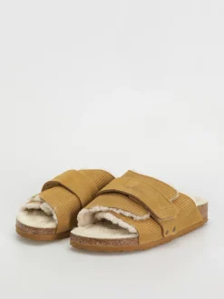 Birkenstock Kyoto Shearling Suede Leather Fur Narrow Wmn Flip-flops