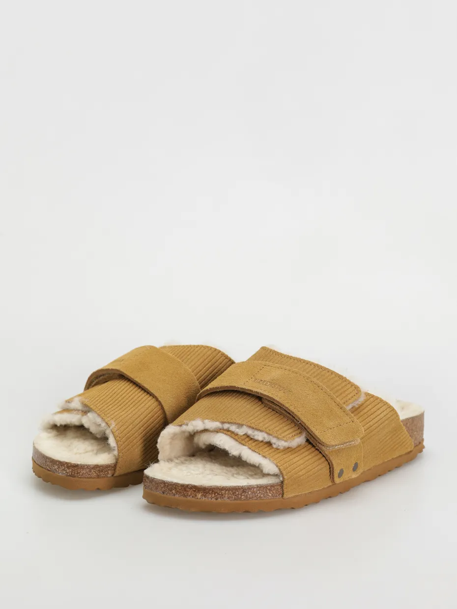 Birkenstock Kyoto Shearling Suede Leather Fur Narrow Wmn Flip-flops