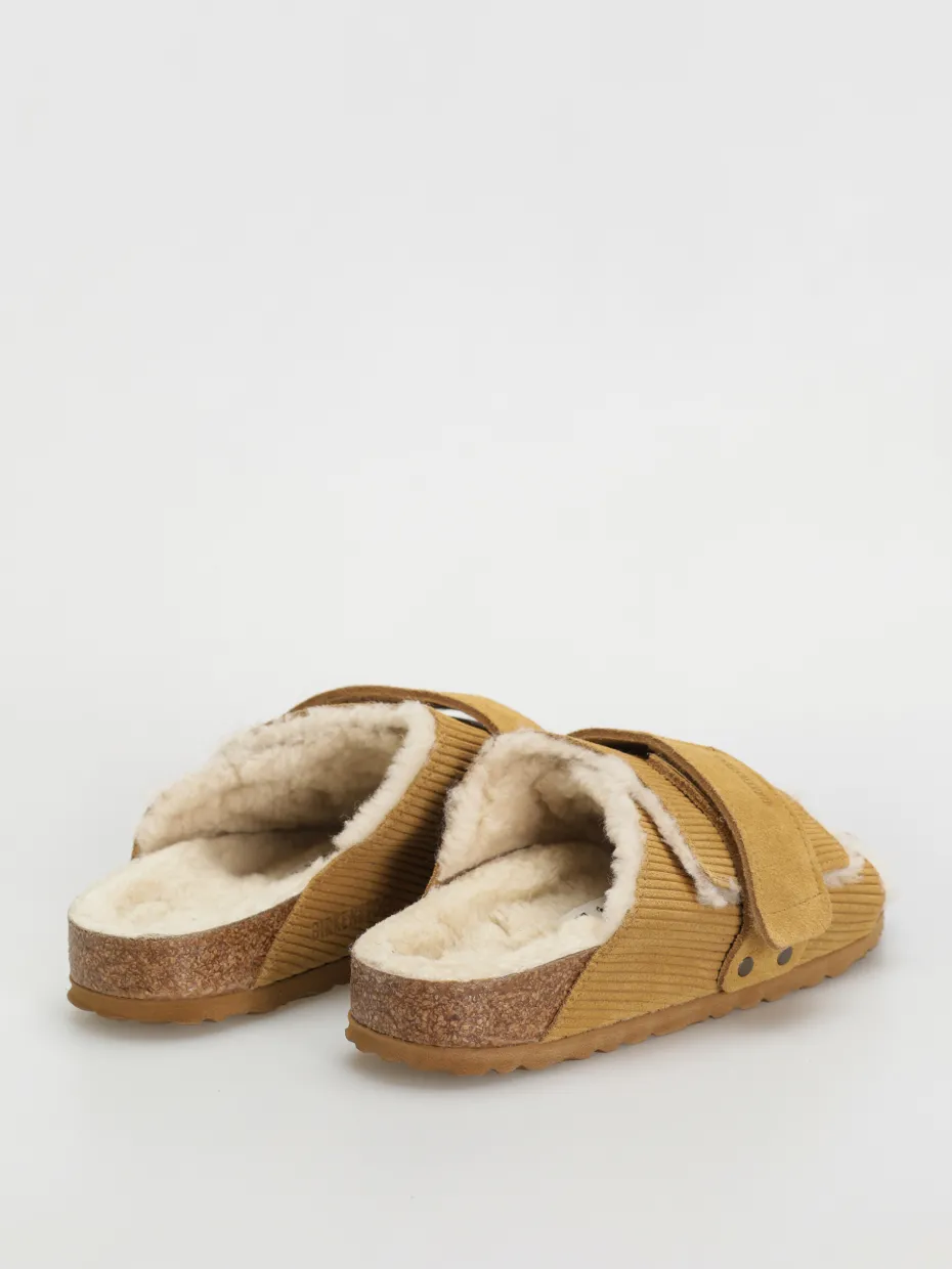 Birkenstock Kyoto Shearling Suede Leather Fur Narrow Wmn Flip-flops