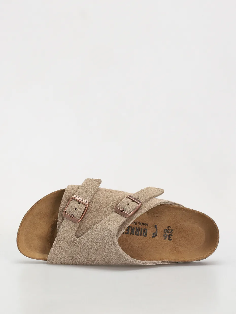 Birkenstock Zürich Suede Leather Narrow Wmn Flip-flops