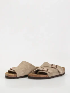 Birkenstock Zürich Suede Leather Narrow Wmn Flip-flops