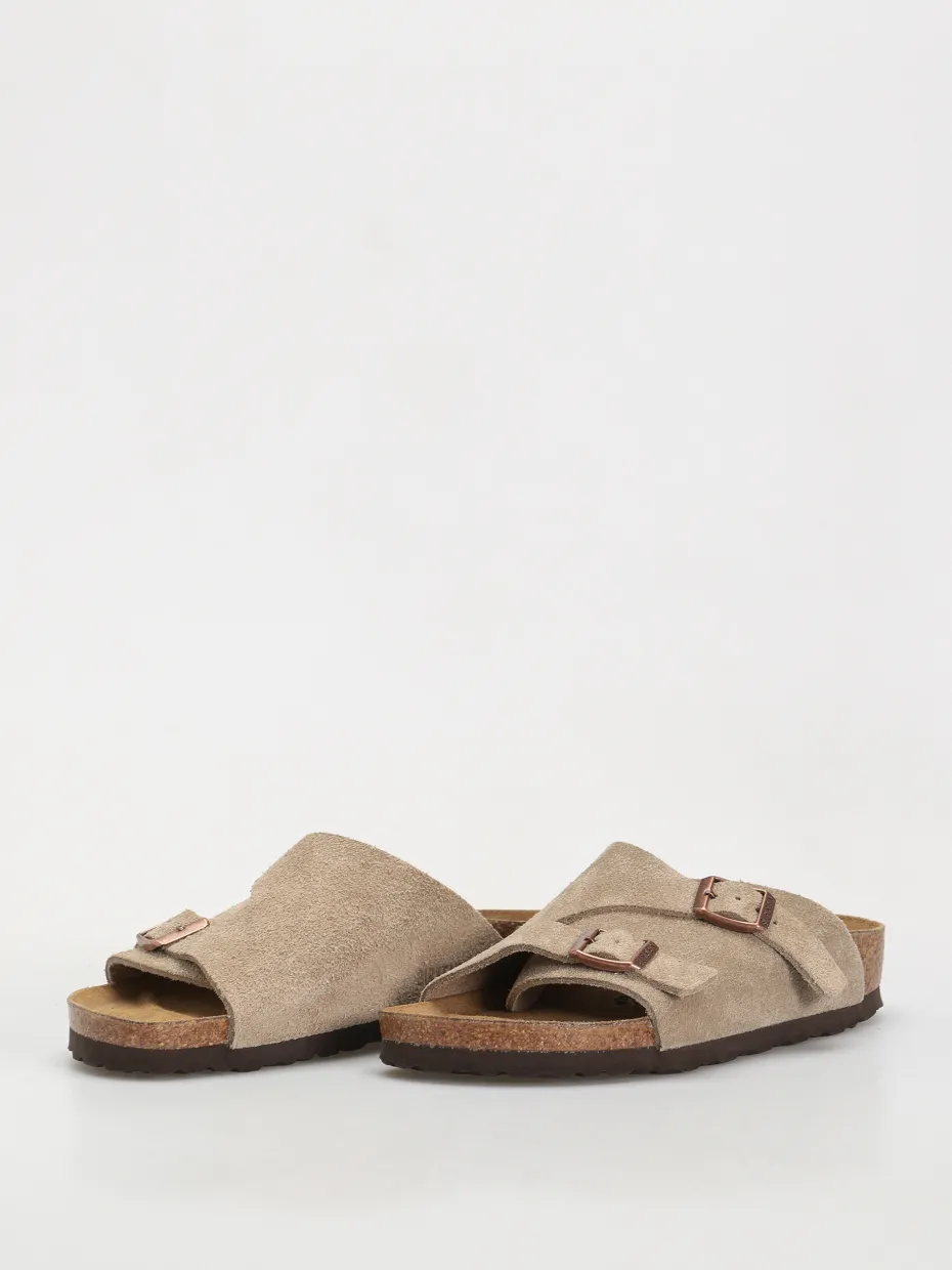 Birkenstock Zürich Suede Leather Narrow Wmn Flip-flops