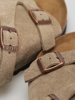 Birkenstock Zürich Suede Leather Narrow Wmn Flip-flops