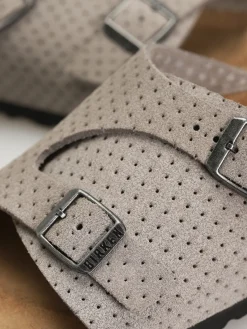 Birkenstock Zurich Suede Embossed Narrow Wmn Flip-flops