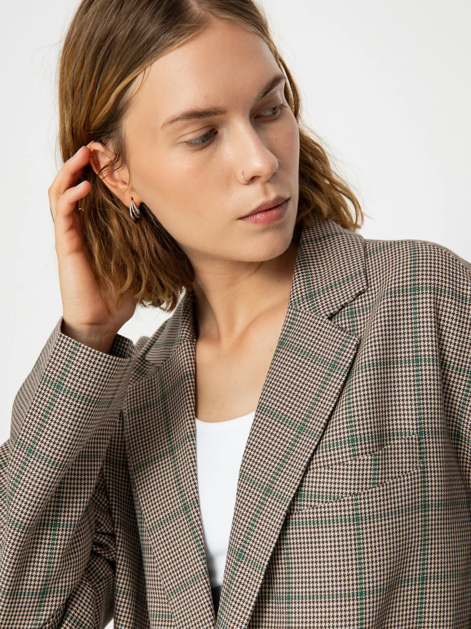 Brixton Axl Oversized Blazer Jacket Wmn