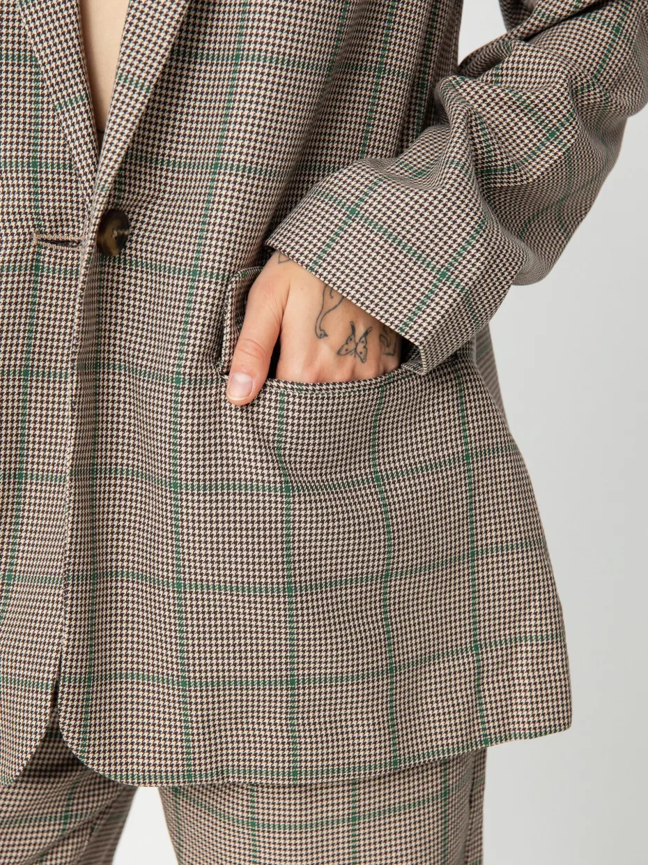 Brixton Axl Oversized Blazer Jacket Wmn