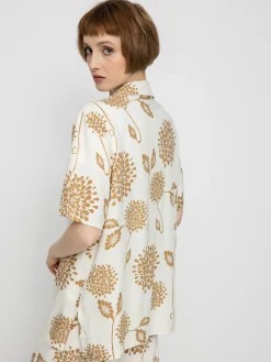Brixton Bunker Garden Floral Bf Shirt Wmn
