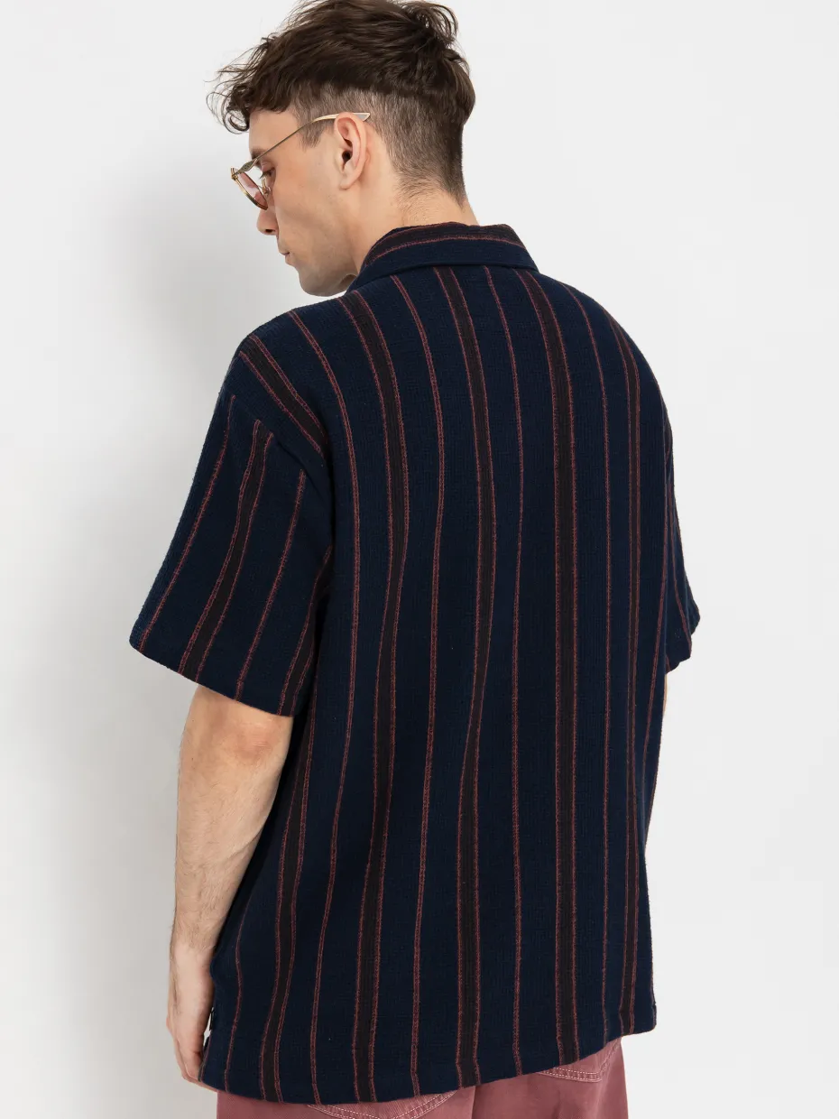 Brixton Bunker Waffle Stripe Shirt
