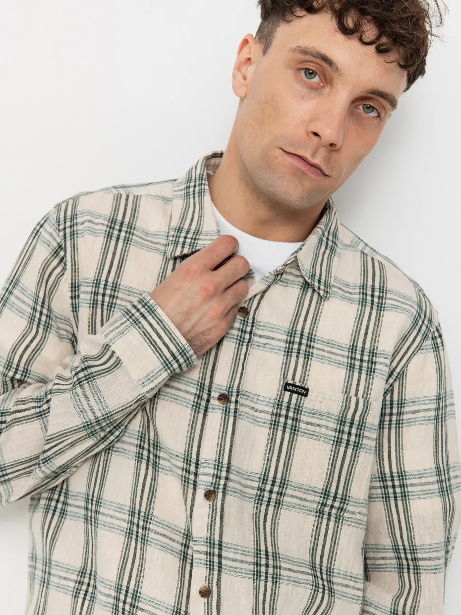 Brixton Charter Linen Blend Ls Shirt