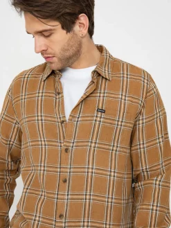 Brixton Charter Linen Blend Ls Shirt