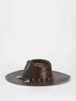 Brixton Leigh Straw Fedora Hat