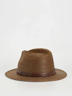 Brixton Messer Straw Fedora Hat
