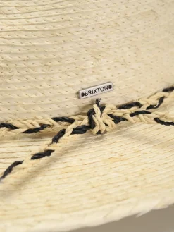 Brixton Messer Western Straw Fedora Hat