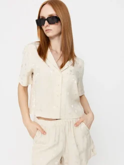 Brixton Silky Jacquard Button Down Wmn Shirt