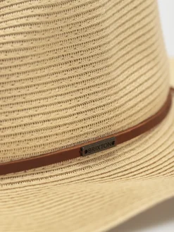 Brixton Wesley Straw Packable Fedora Hat