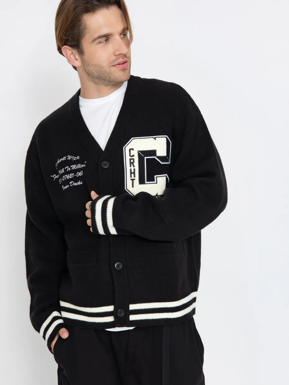 Carhartt WIP Brown Ducks Cardigan Sweater