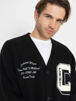 Carhartt WIP Brown Ducks Cardigan Sweater