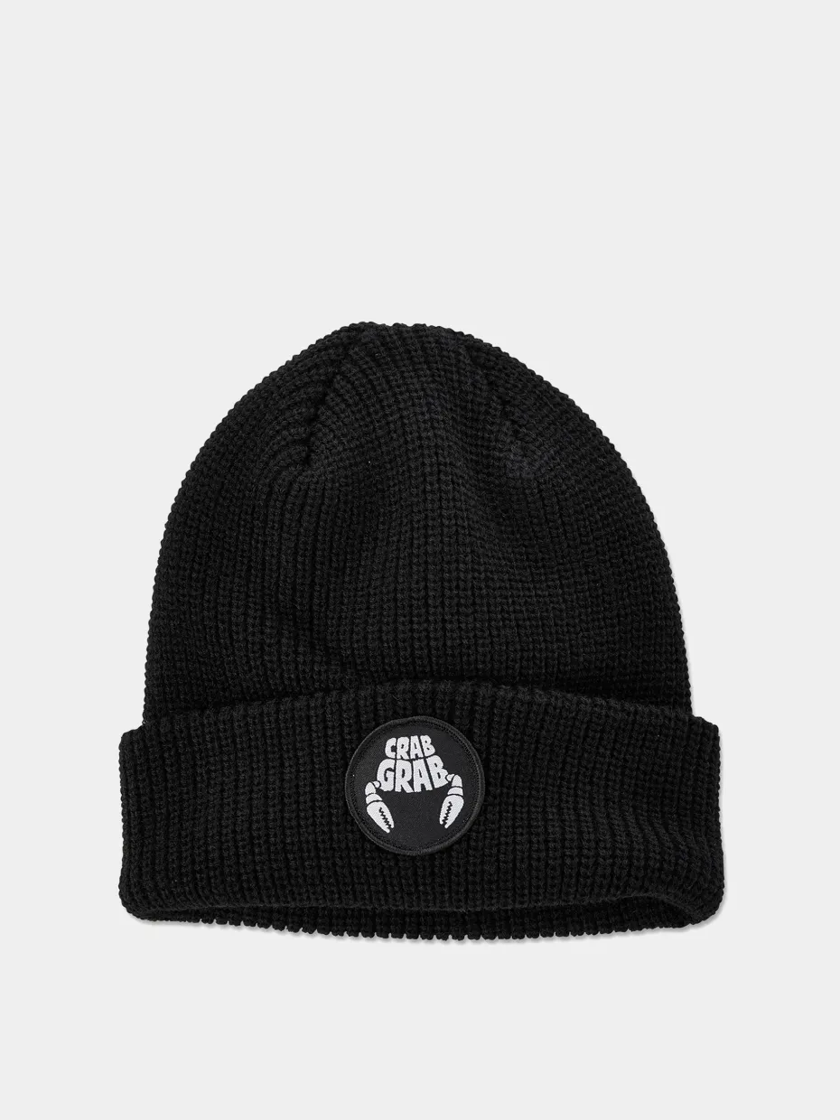 Crab Grab Beanie Circle Patch Beanie