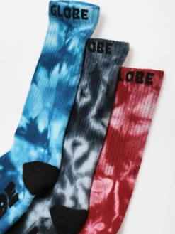 Globe All Tied Up 3 Pack Socks