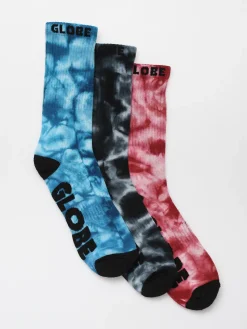 Globe All Tied Up 3 Pack Socks