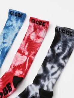 Globe All Tied Up 3 Pack Socks