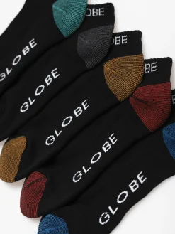 Globe Ingles Ankle 5 Pack Socks