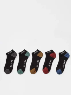 Globe Ingles Ankle 5 Pack Socks