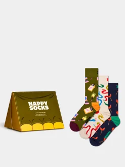 Happy Socks 3 Pack Happy Campers Gift Set Socks