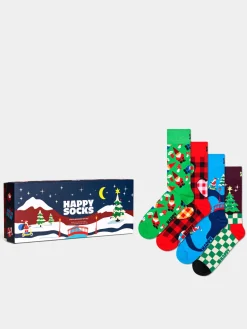 Happy Socks 4 Pack Santa's Workshops Gift Set Socks