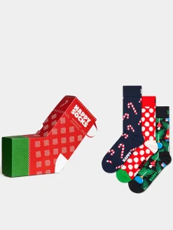 Happy Socks 3 Pack X Mas Stockings Gift Set Socks